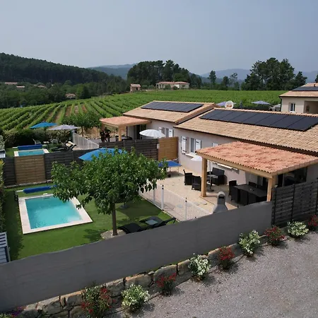 度假居 En Ardeche, L'odyssee Climatise Avec Sa Piscine Privee Et Chauffee 茹瓦厄斯